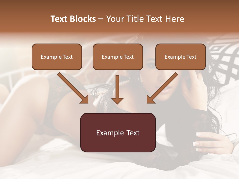 Through Beautiful Butt PowerPoint Template