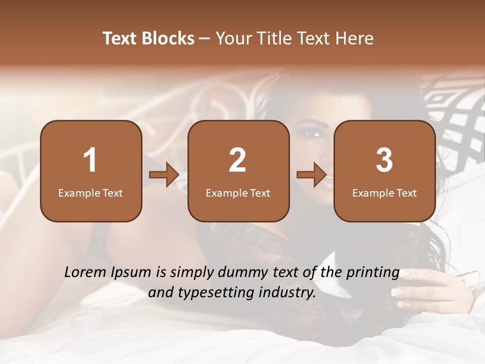 Through Beautiful Butt PowerPoint Template