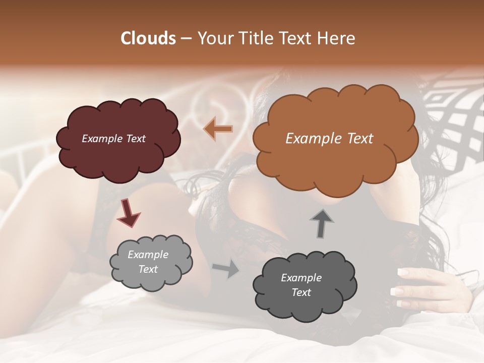 Through Beautiful Butt PowerPoint Template