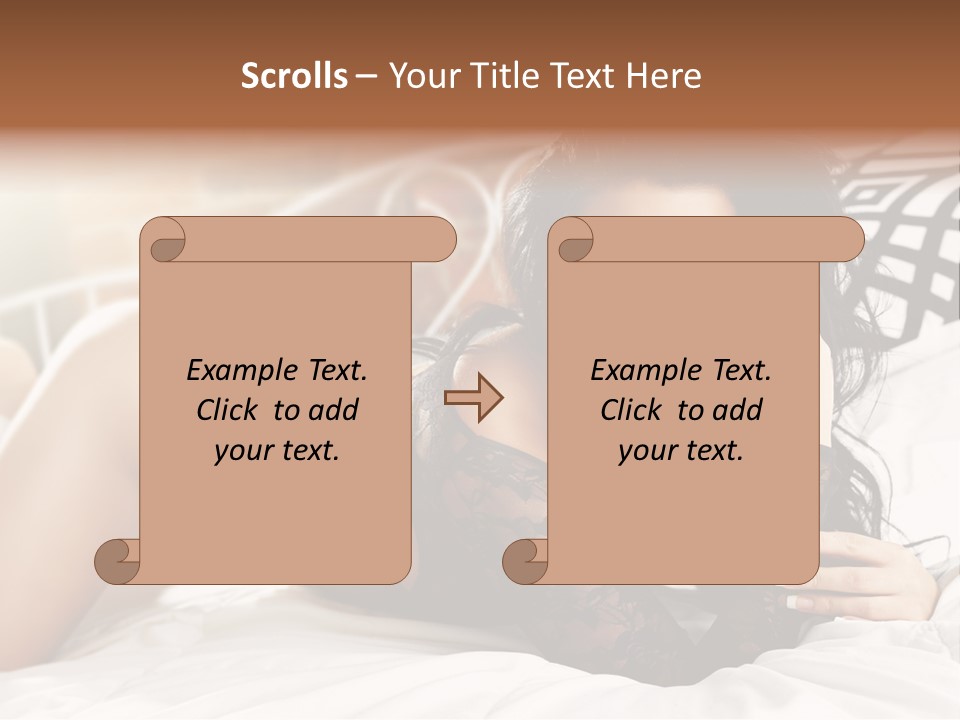 Through Beautiful Butt PowerPoint Template