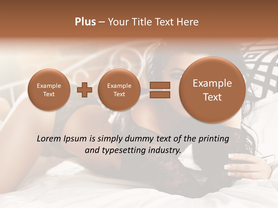 Through Beautiful Butt PowerPoint Template