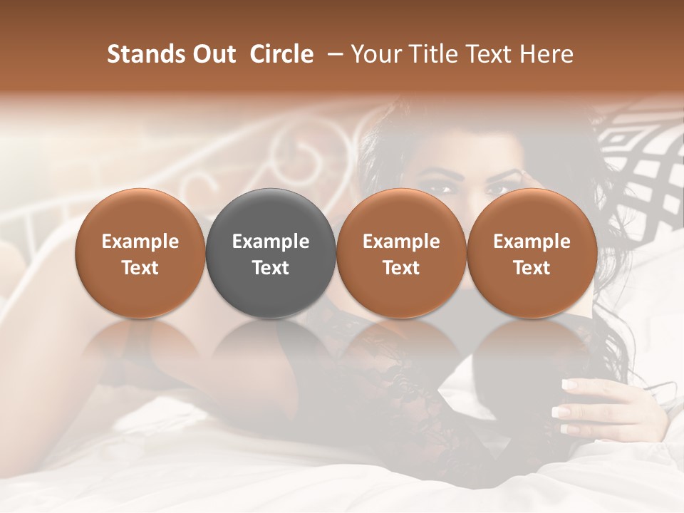 Through Beautiful Butt PowerPoint Template