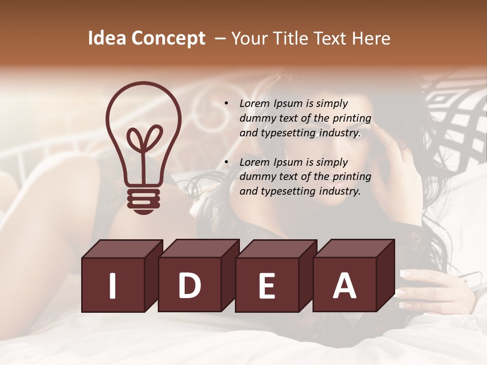 Through Beautiful Butt PowerPoint Template