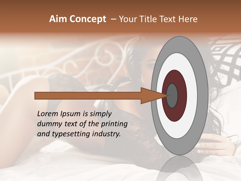 Through Beautiful Butt PowerPoint Template