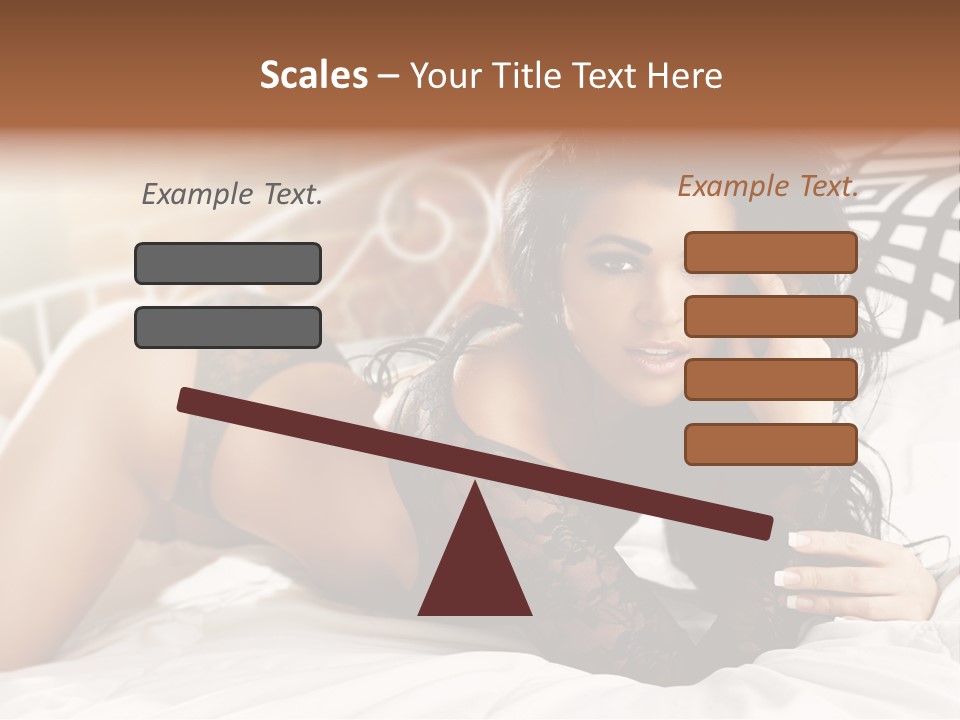 Through Beautiful Butt PowerPoint Template