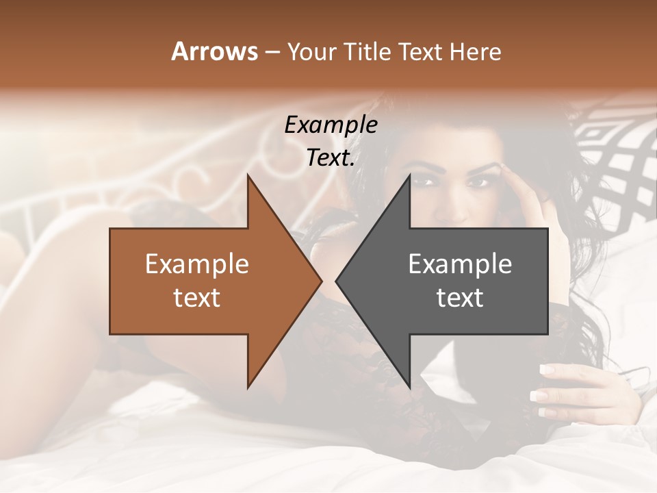 Through Beautiful Butt PowerPoint Template