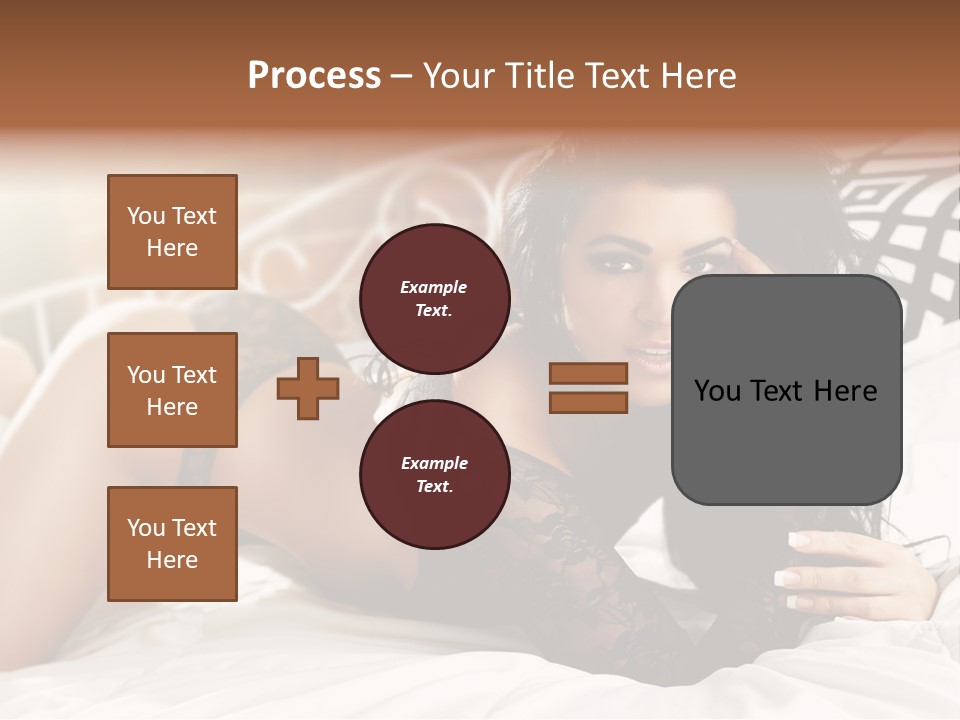 Through Beautiful Butt PowerPoint Template