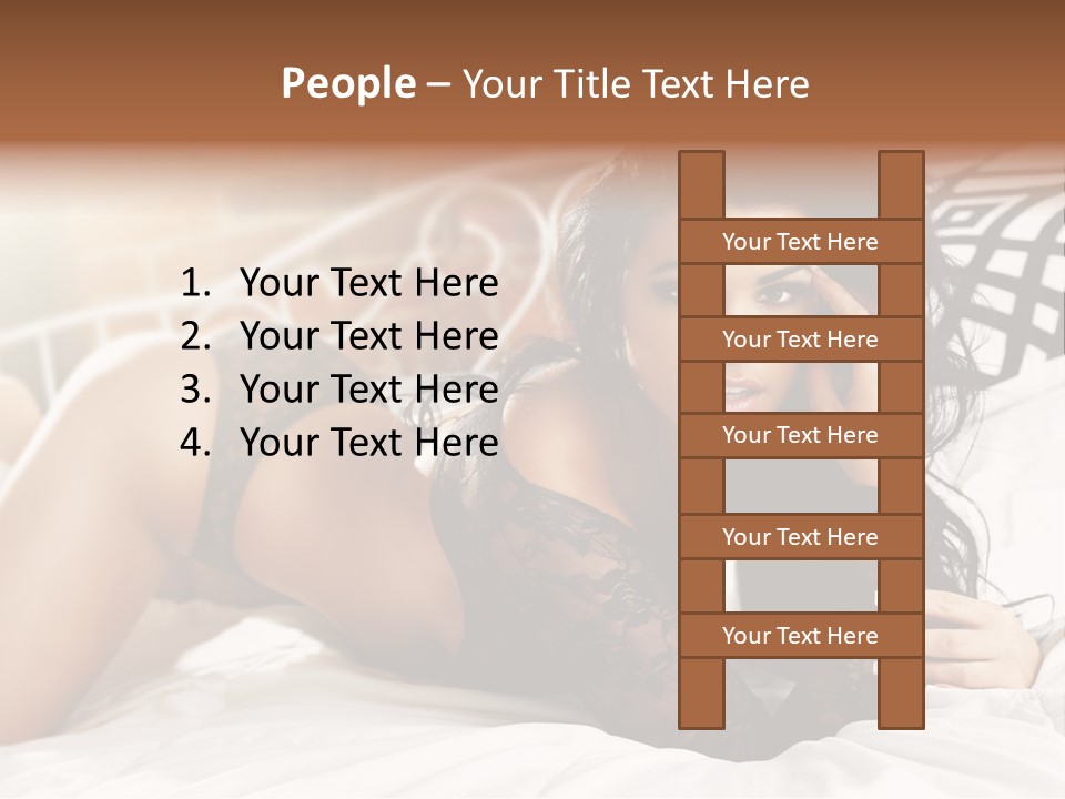 Through Beautiful Butt PowerPoint Template