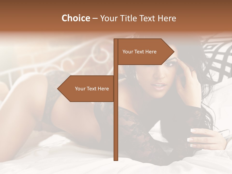 Through Beautiful Butt PowerPoint Template