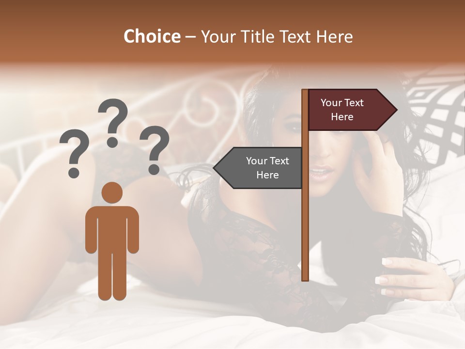 Through Beautiful Butt PowerPoint Template