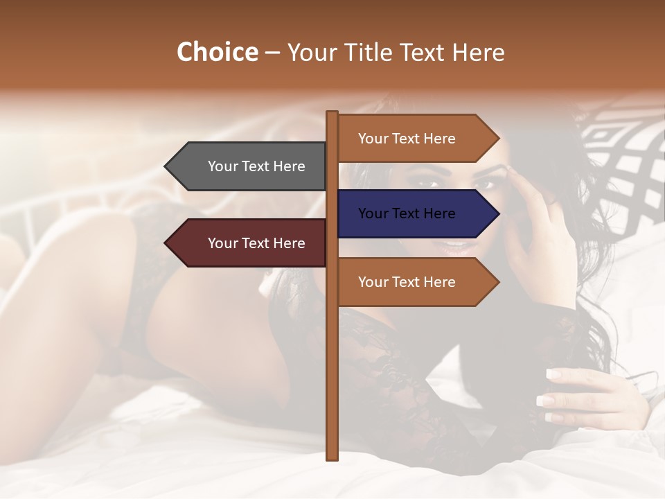 Through Beautiful Butt PowerPoint Template