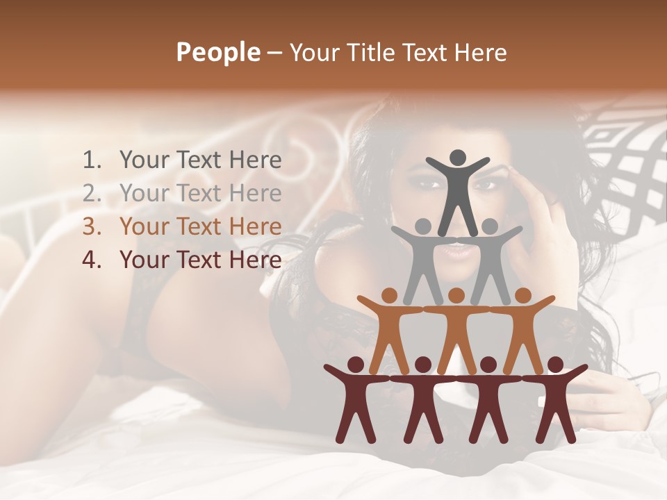 Through Beautiful Butt PowerPoint Template