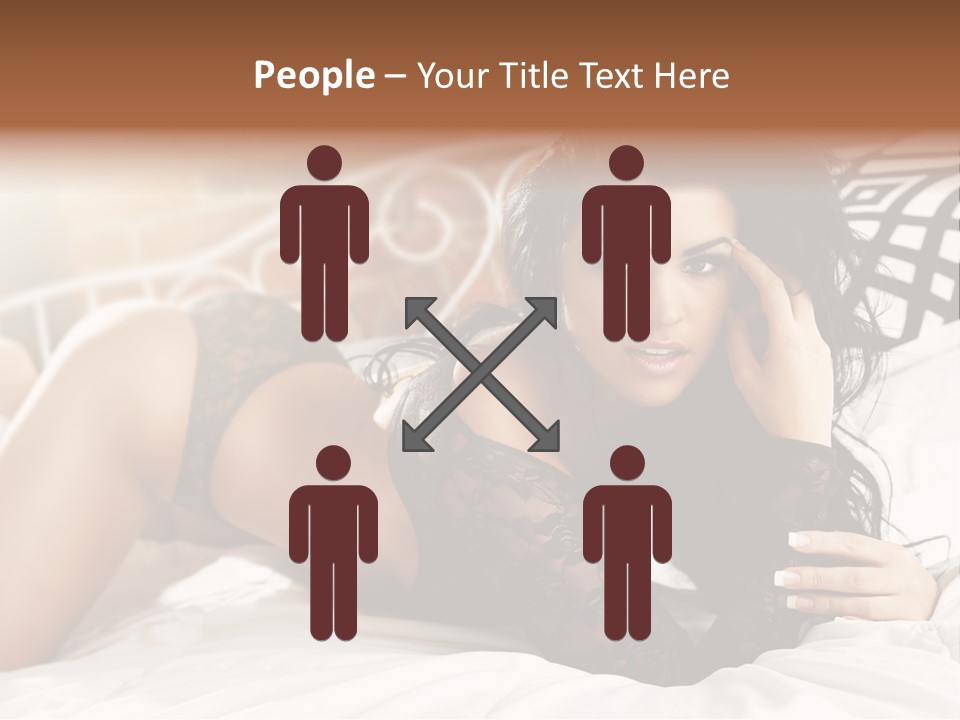 Through Beautiful Butt PowerPoint Template