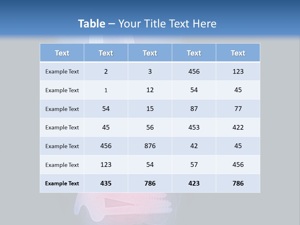 Symptom Body Part Metallic PowerPoint Template
