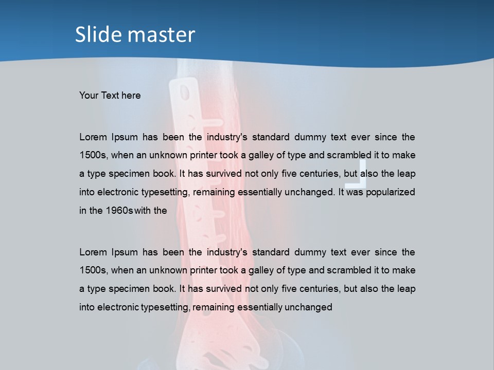 Human Hurt Trauma PowerPoint Template