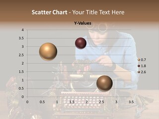 Copper Half Typewriter PowerPoint Template