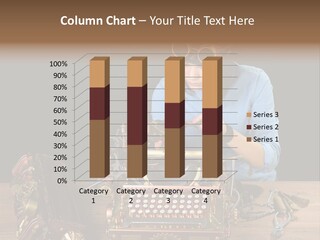 Copper Half Typewriter PowerPoint Template