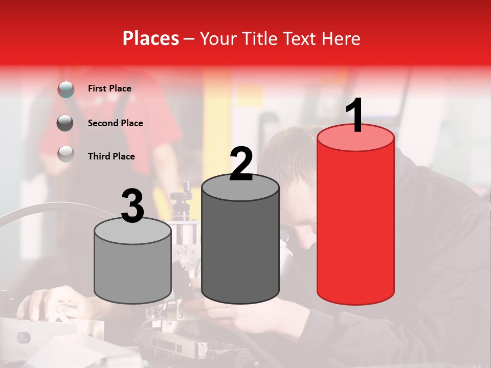Optical Device Engineering Serviceman PowerPoint Template