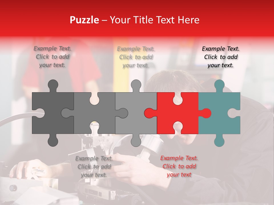 Optical Device Engineering Serviceman PowerPoint Template