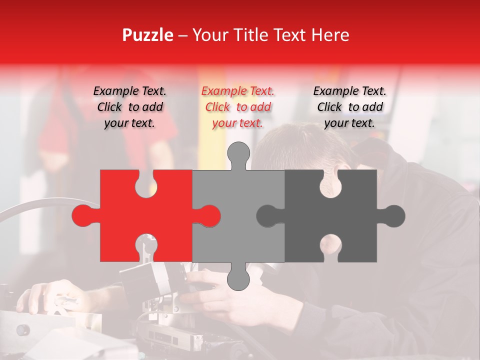 Optical Device Engineering Serviceman PowerPoint Template