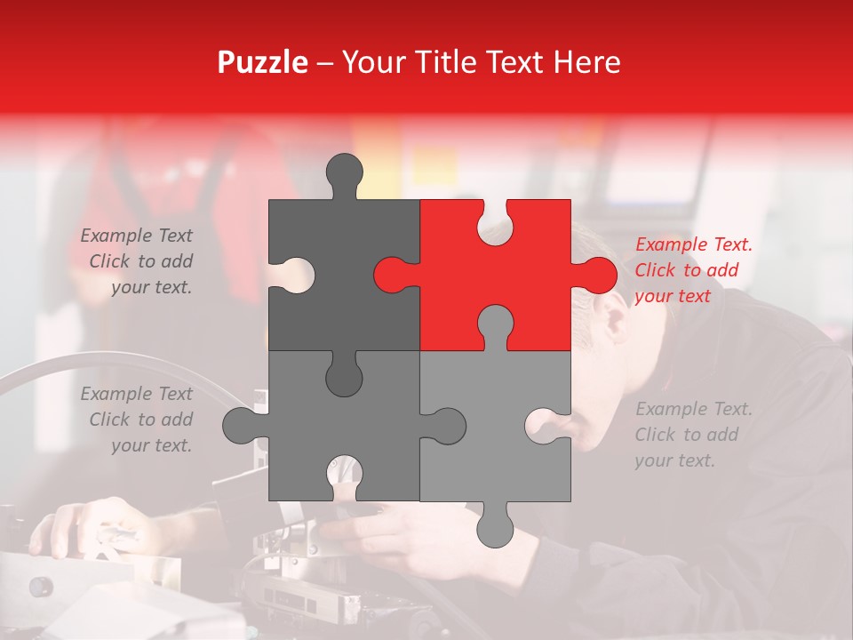 Optical Device Engineering Serviceman PowerPoint Template