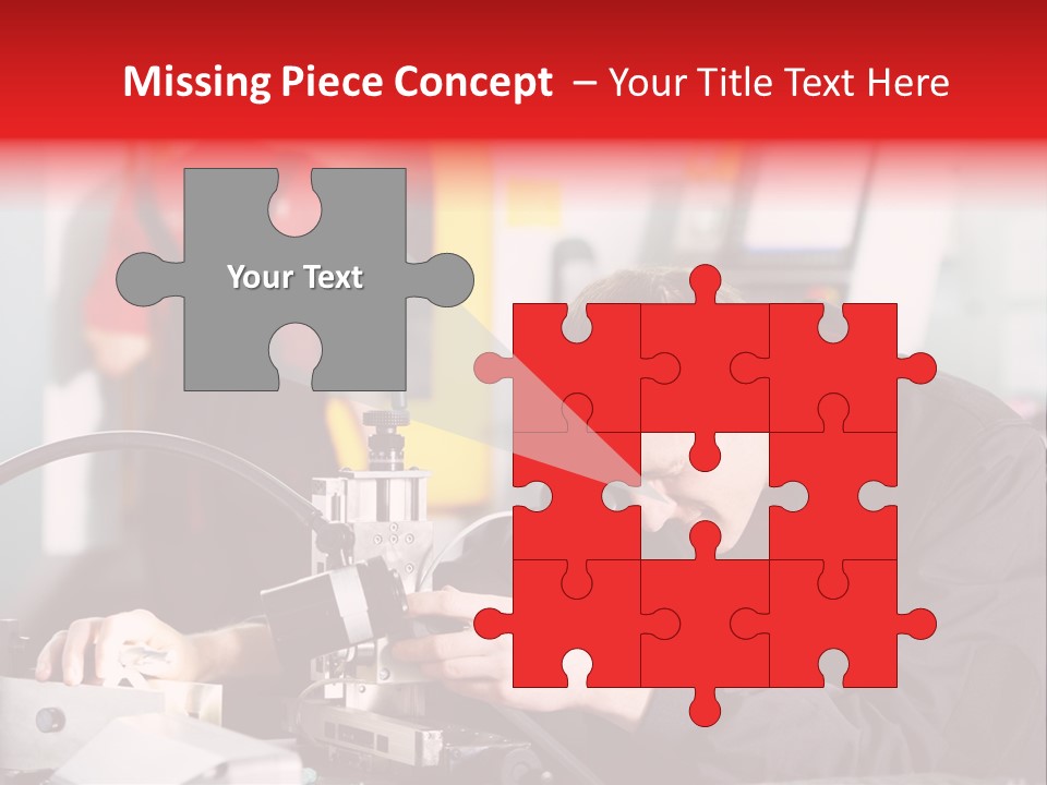 Optical Device Engineering Serviceman PowerPoint Template