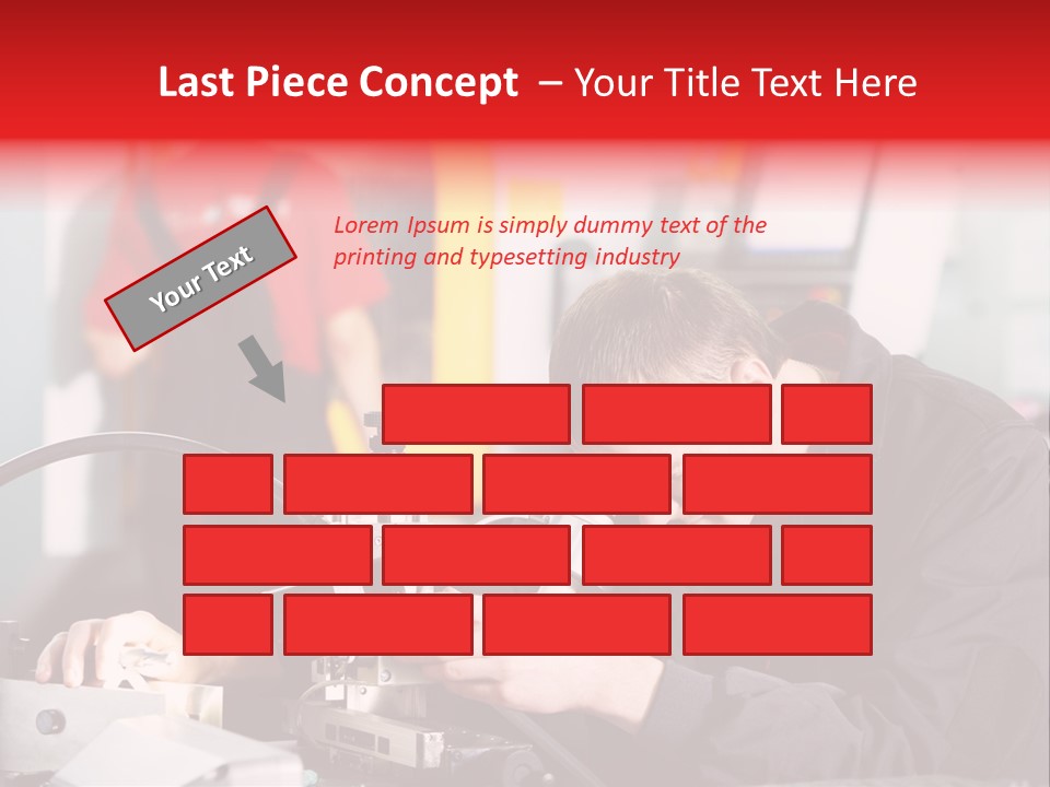 Optical Device Engineering Serviceman PowerPoint Template