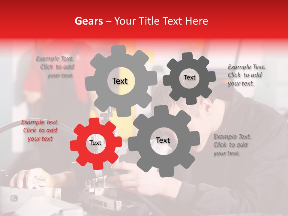 Optical Device Engineering Serviceman PowerPoint Template