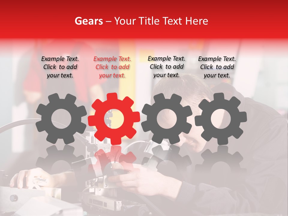 Optical Device Engineering Serviceman PowerPoint Template