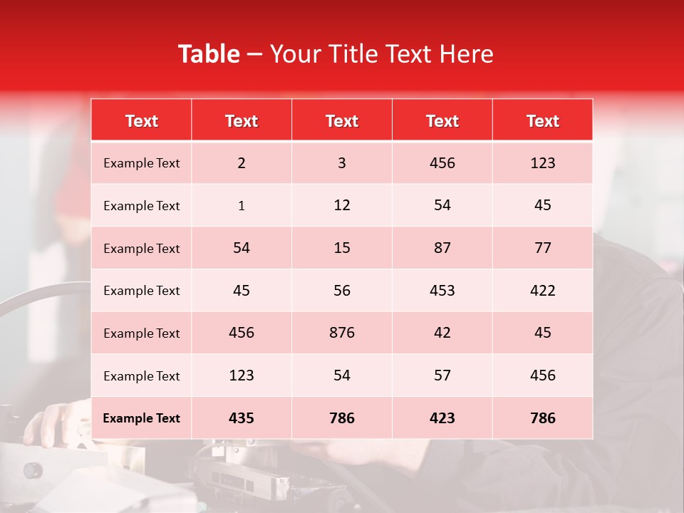 Optical Device Engineering Serviceman PowerPoint Template