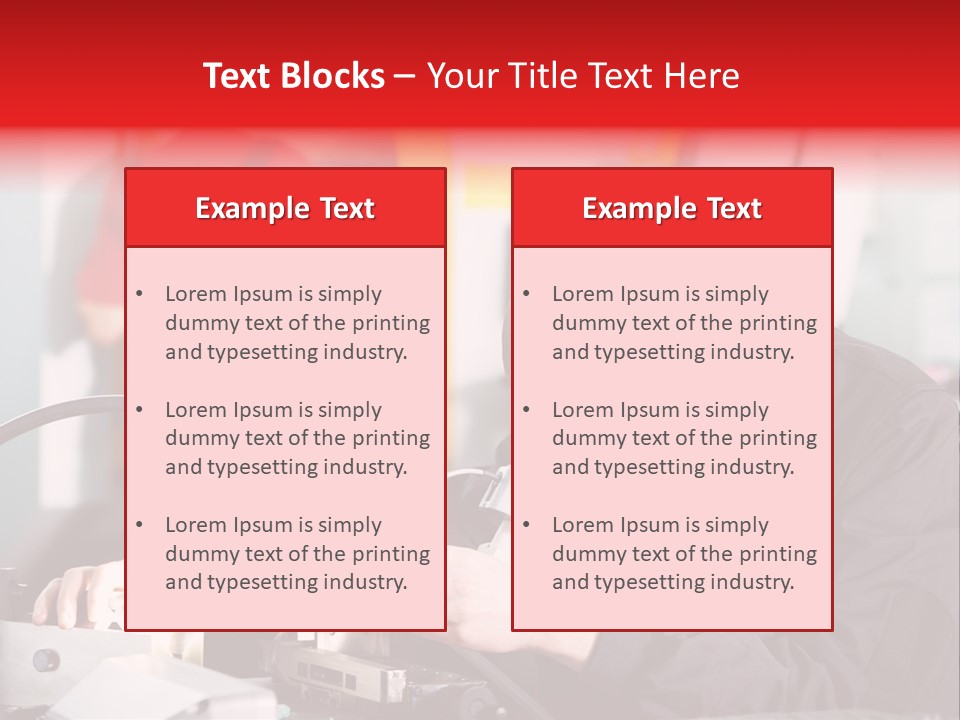 Optical Device Engineering Serviceman PowerPoint Template