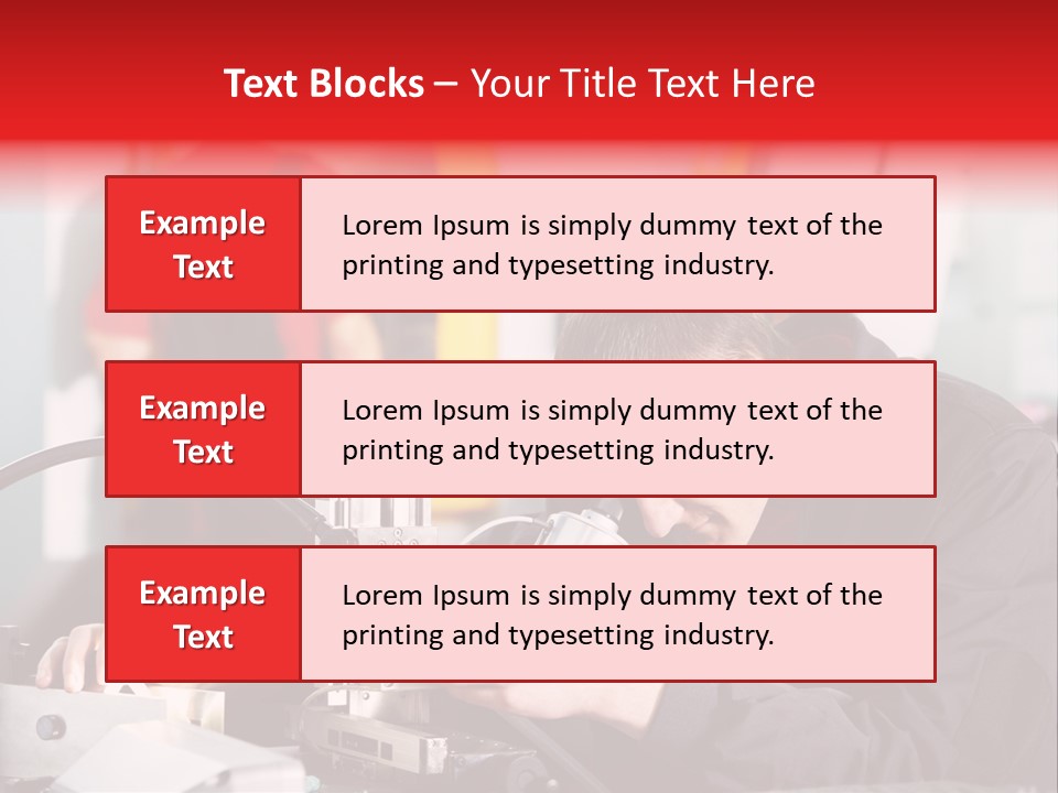 Optical Device Engineering Serviceman PowerPoint Template