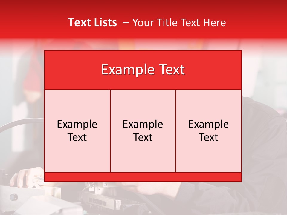 Optical Device Engineering Serviceman PowerPoint Template