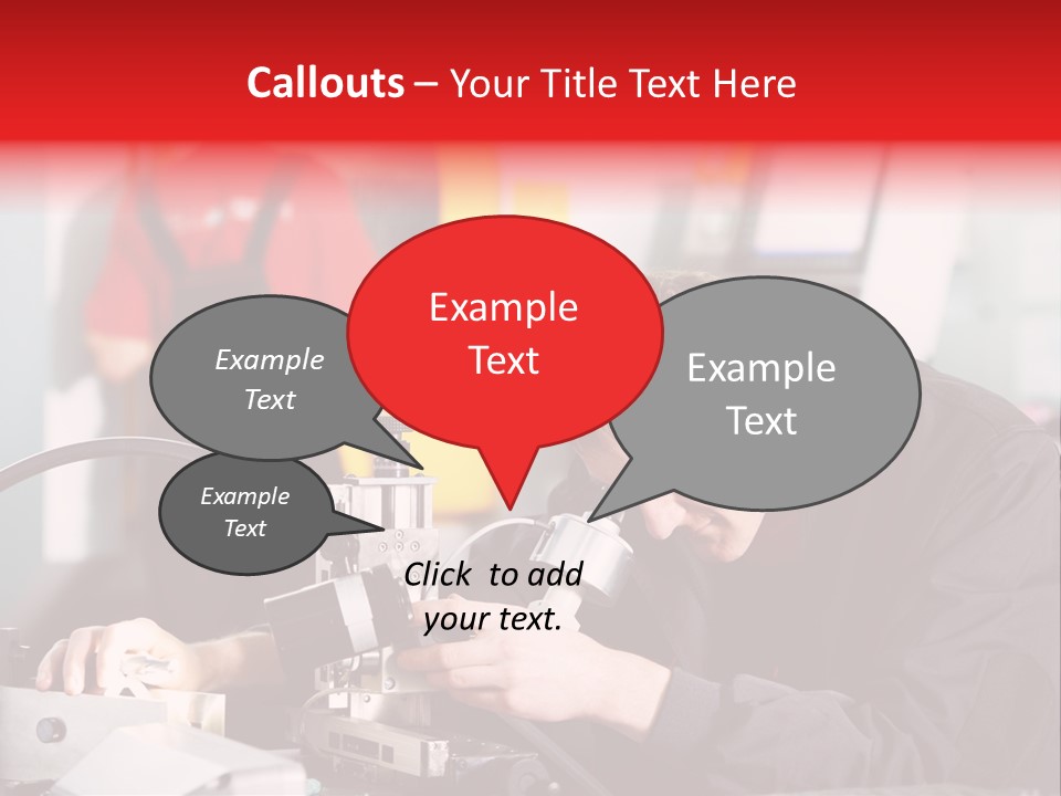 Optical Device Engineering Serviceman PowerPoint Template