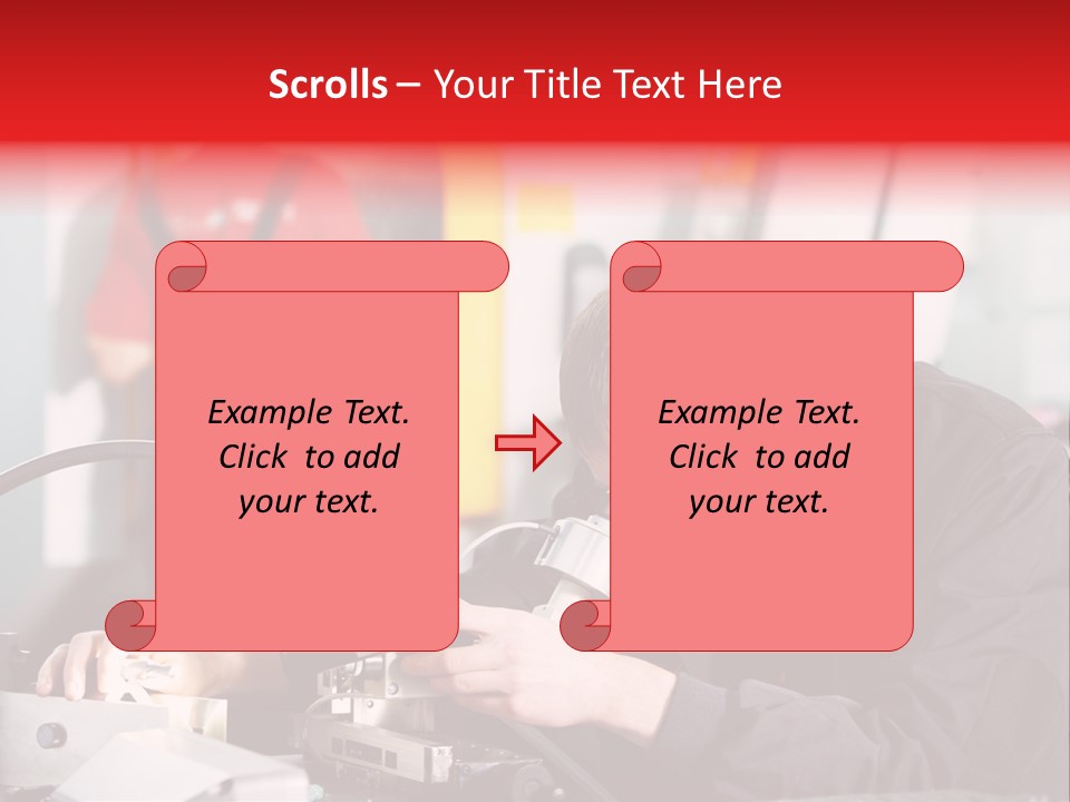 Optical Device Engineering Serviceman PowerPoint Template