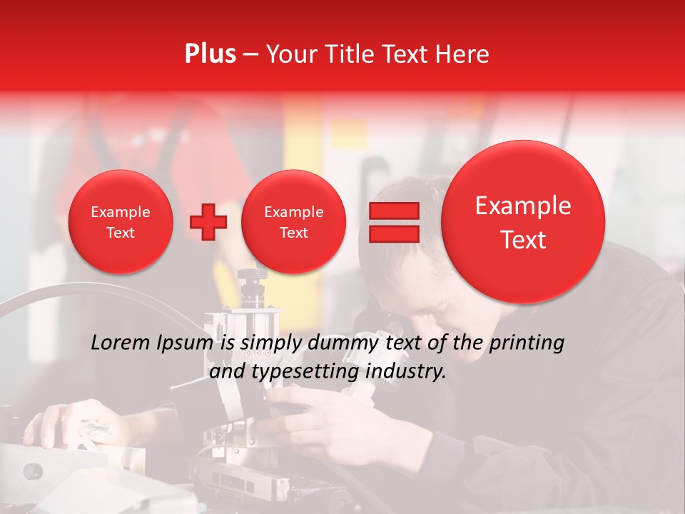 Optical Device Engineering Serviceman PowerPoint Template