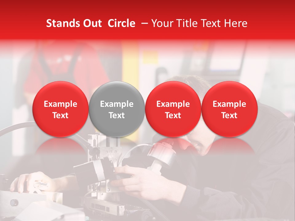 Optical Device Engineering Serviceman PowerPoint Template