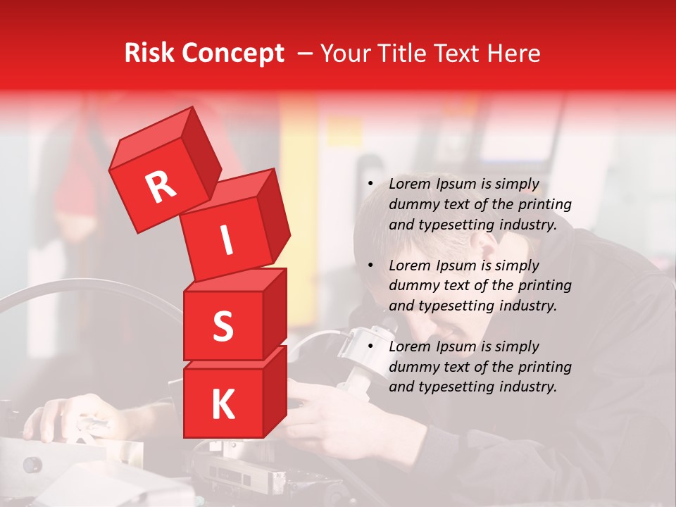 Optical Device Engineering Serviceman PowerPoint Template
