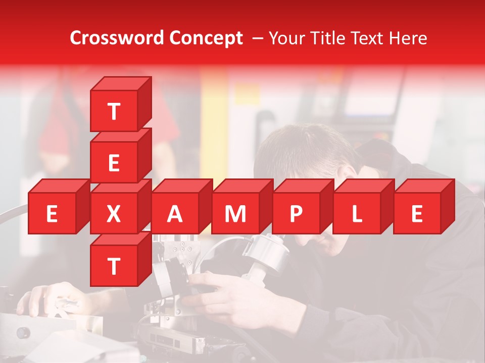 Optical Device Engineering Serviceman PowerPoint Template