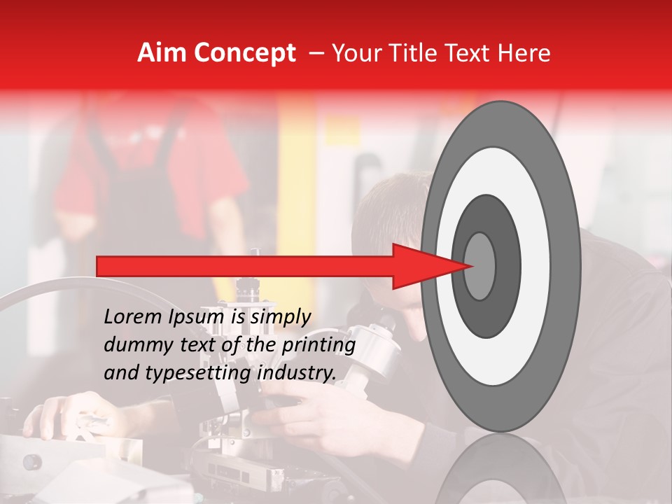 Optical Device Engineering Serviceman PowerPoint Template