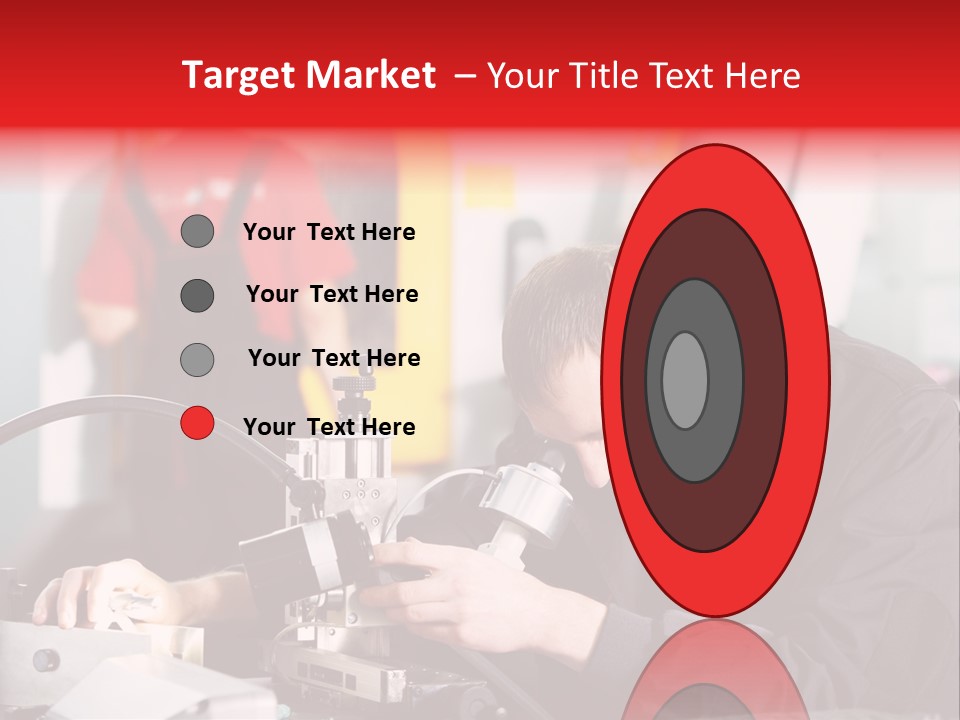 Optical Device Engineering Serviceman PowerPoint Template