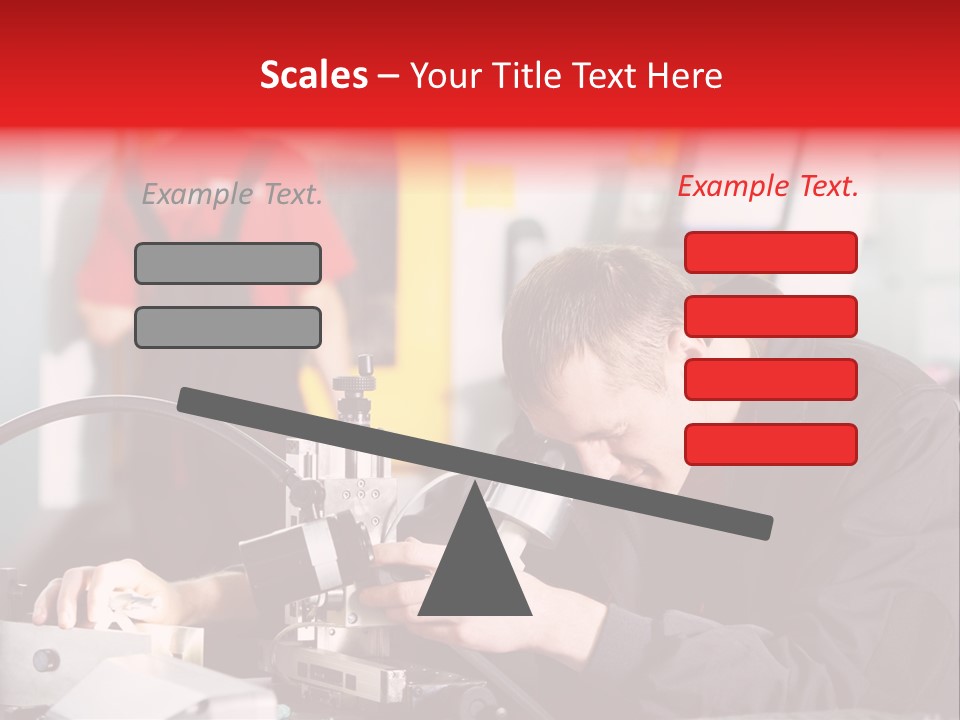 Optical Device Engineering Serviceman PowerPoint Template