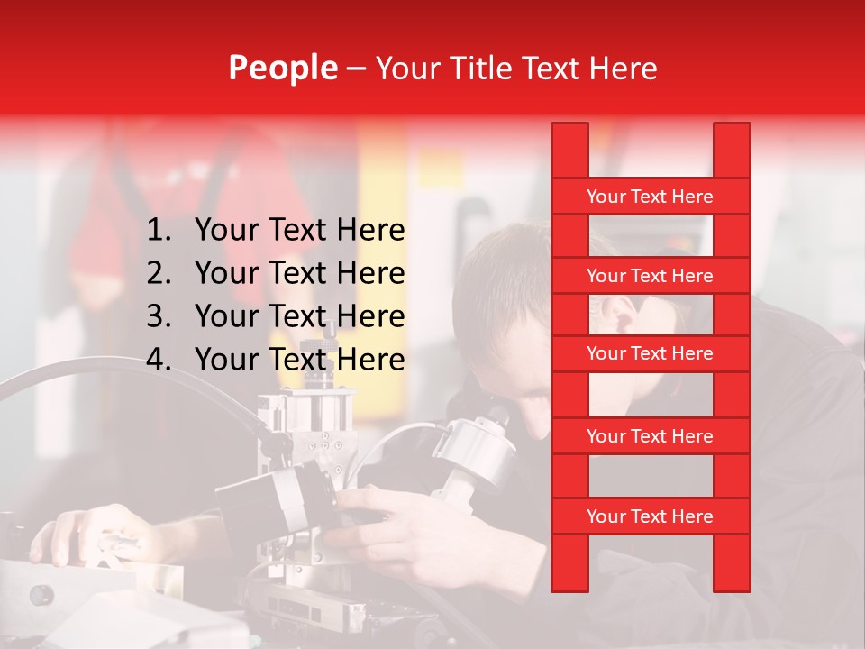 Optical Device Engineering Serviceman PowerPoint Template