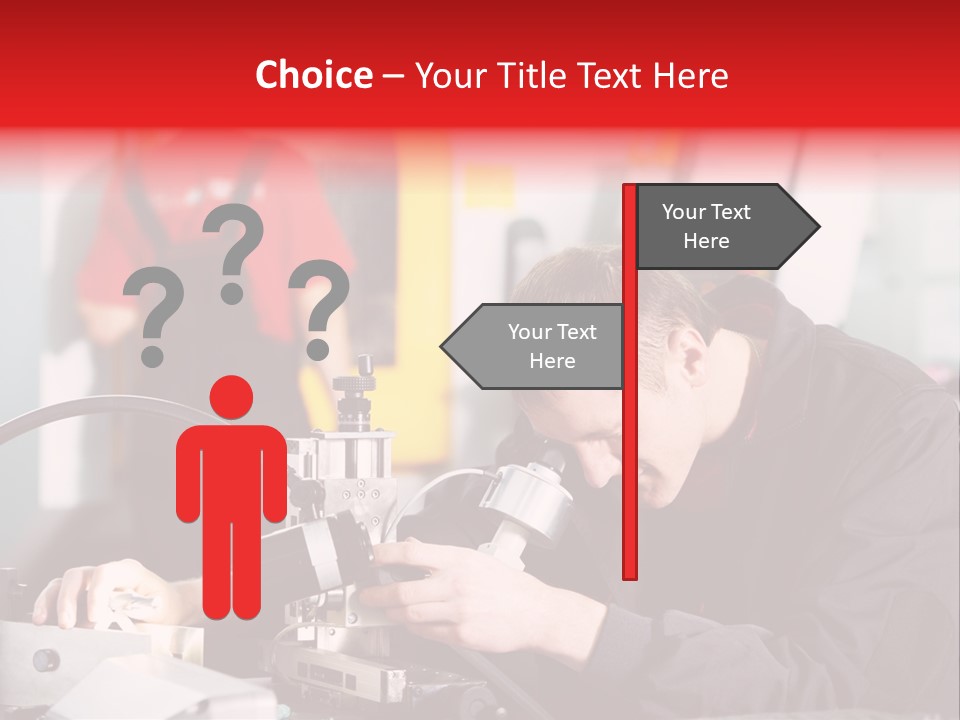 Optical Device Engineering Serviceman PowerPoint Template