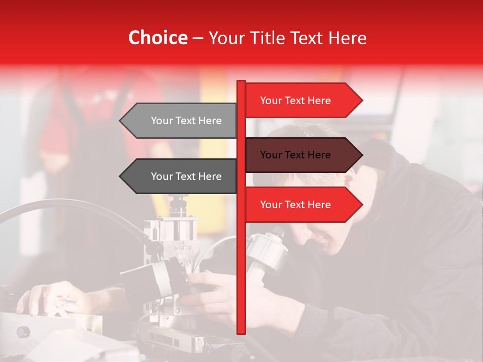 Optical Device Engineering Serviceman PowerPoint Template