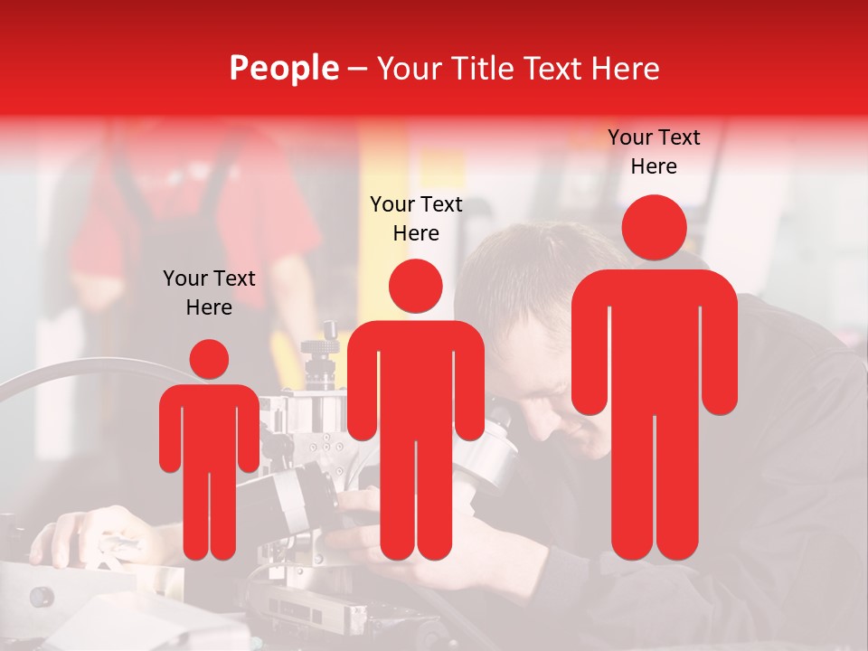 Optical Device Engineering Serviceman PowerPoint Template