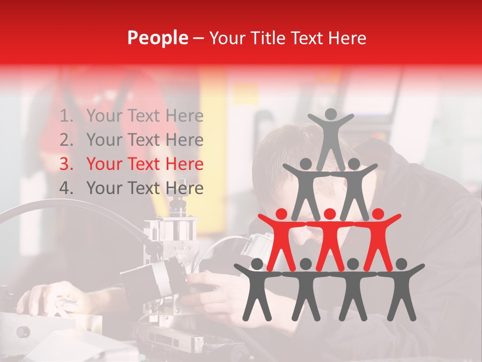 Optical Device Engineering Serviceman PowerPoint Template