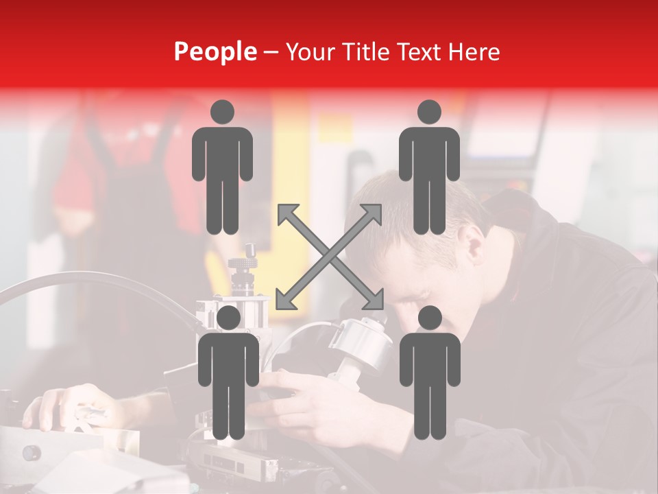 Optical Device Engineering Serviceman PowerPoint Template