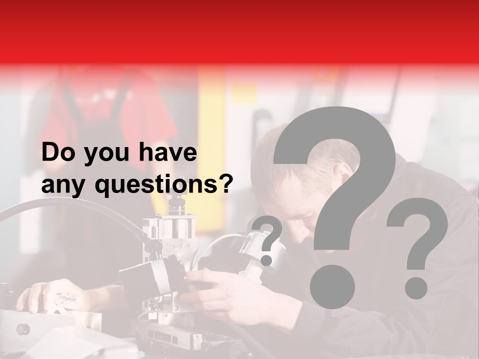 Optical Device Engineering Serviceman PowerPoint Template