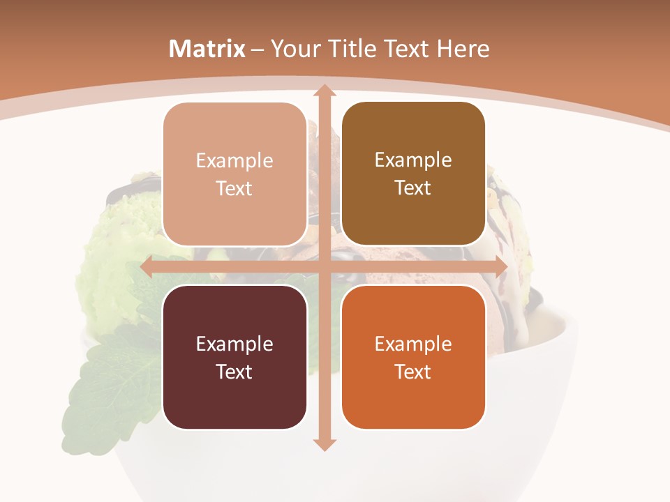 Border Glacue Freshness PowerPoint Template